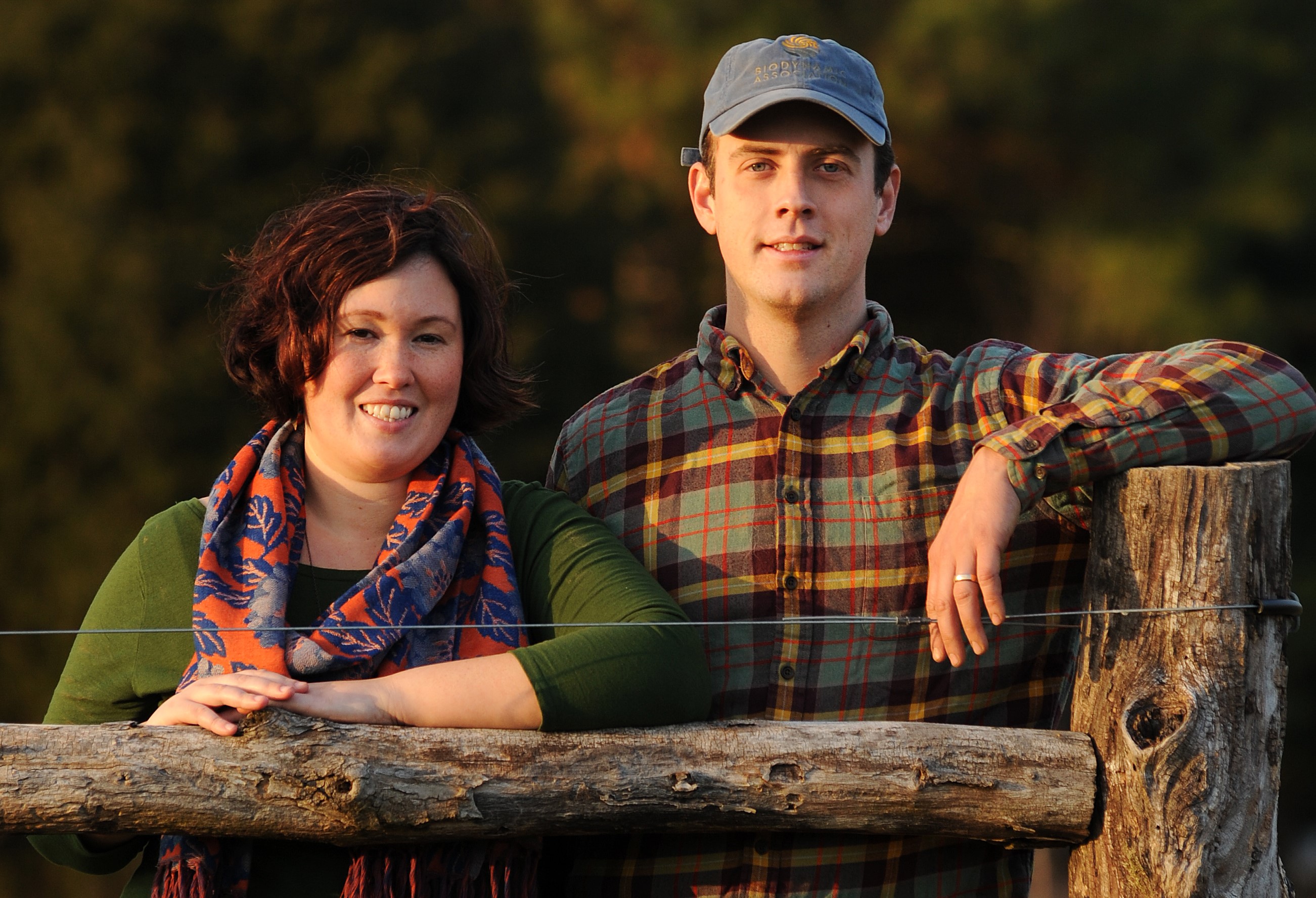 Natalie McGill and Stewart Lundy of Perennial Roots Farm