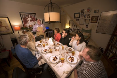 Chef Robert Lhulier and pop up dinner guests