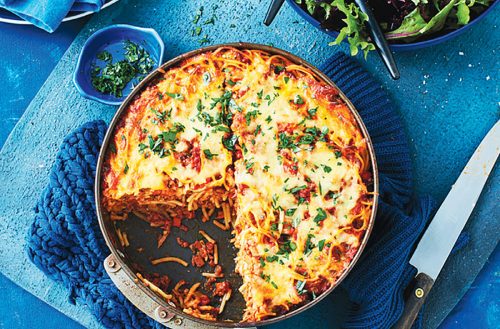 Leftover Spaghetti Pie